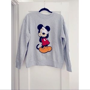 Embroidered Mickey Mouse Sweater